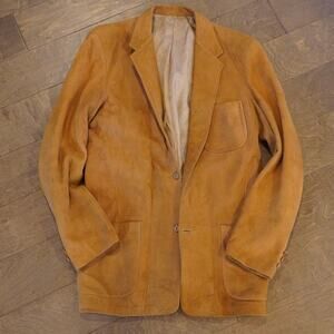 Scully Suede Leather Sport Coat Western Blazer Jacket Brown Size 40Long